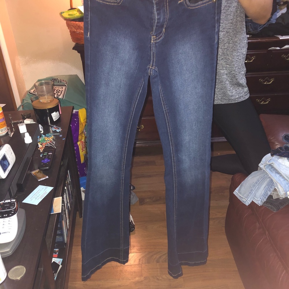 High waisted flares